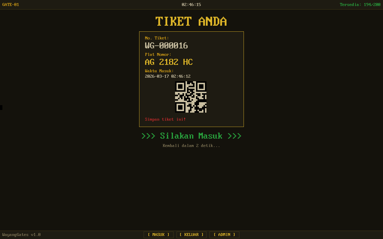 Ticket Printed