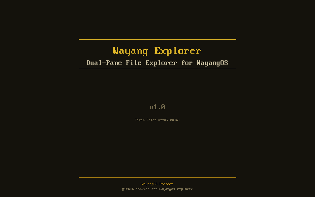 Welcome Screen