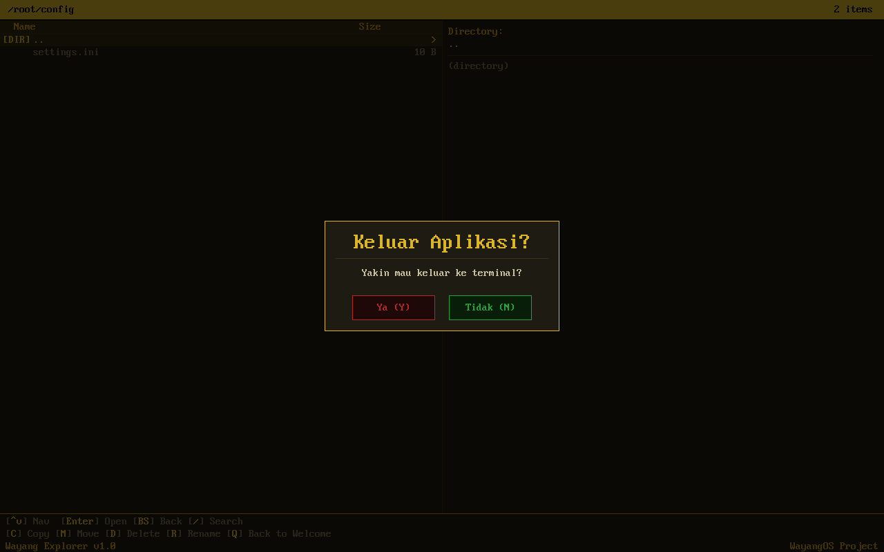 Exit Dialog